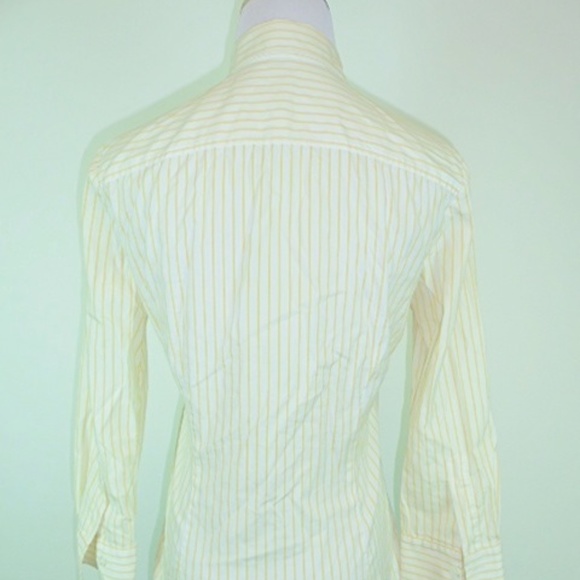 THEORY STRIPE BUTTON DOWN COTTON Shirt S - Picture 3 of 4